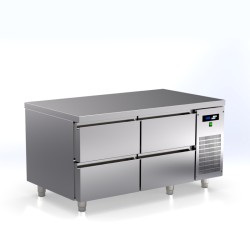 Πάγκος Συντήρησης Χαμηλός TR-127-LR 70x68cm Inox 160lt 435W με 4 Συρτάρια ARTSTEEL