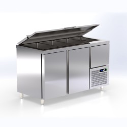 Πάγκος Συντήρησης Σαλατών TR-147-SR 141x70x87cm Inox 280lt 590W ARTSTEEL
