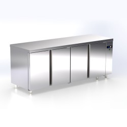 Πάγκος Κατάψυξης TB-187-4 Gastroline 207x70x87cm Inox 420lt Χωρίς Μηχανή ARTSTEEL