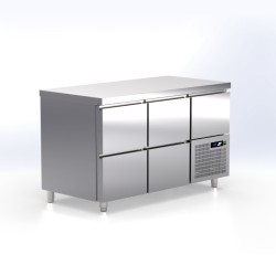 Πάγκος Συντήρησης TS-147-5R Gastroline 141x70x87cm Inox 590W GN 1/1 με Συρτάρια ARTSTEEL