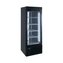 Θάλαμος Βιτρίνα Κατάψυξη UPF-70-BL 70x72x200cm 480lt 220/240V 650W με 1 Πόρτα Τζαμιού σε Μαύρο Χρώμα & Μηχανή Κάτω BAMBAS