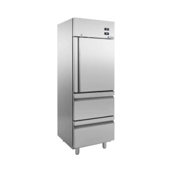 Θάλαμος Συντήρησης & Κατάψυξης USKS-70 70x82x207cm 320/280lt 220/240V 650W Inox με 1 Πόρτα & 2 Συρτάρια Χαμηλής Κατανάλωσης BAMBAS