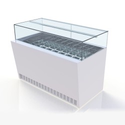 Βιτρίνα Παγωτού VG-124-SR Fusion 125x80x120cm Inox 800W για 9 Μπασίνες ARTSTEEL