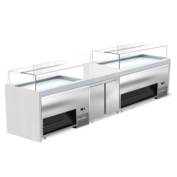 Βιτρίνα Συντήρησης VK-10X-T Series 85 108x90x120cm Inox 450W με Αεραγωγό ARTSTEEL