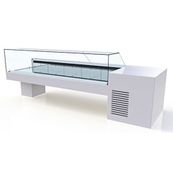 Βιτρίνα Συντήρησης Κρεοπωλείου VM-201-SN Snow 200x110x120cm Inox 772W ARTSTEEL