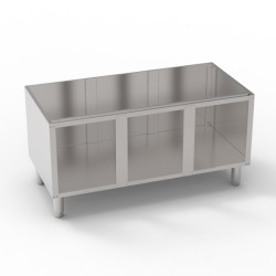 Ουδέτερο Στοιχείο VN12L7 Tecno74 120x57,5x57cm Ανοιχτό σε Ανοιχτό Ντουλάπι TECNOINOX