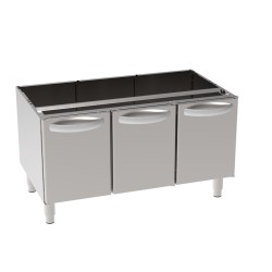 Ουδέτερο Στοιχείο VNP105L7 Tecno70 105x57,5x60cm Ανοιχτό σε Ντουλάπι με 3 Πόρτες TECNOINOX