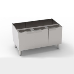 Ουδέτερο Στοιχείο VNP105/0 Tecno65 105x57,5x60cm Ανοιχτό σε Ντουλάπι με 3 Πόρτες TECNOINOX