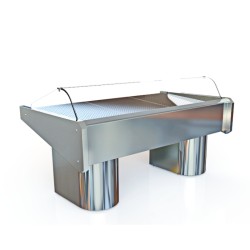 Βιτρίνα Συντήρησης Ψαριών VP-201-KR 200x110x120cm Inox 590W Εκθετήριο ARTSTEEL