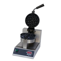 Βαφλιέρα WB-03D 25.5x44x32cm 1kW 230-240V Μονή Περιστρεφόμενη με Ηλεκτρονικό Πάνελ OLYMPIA