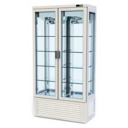 Βιτρίνα Κρασιών WD-167-S 160x70x210cm 3/4HP με 2 Πόρτες για 120 Μπουκάλια σε Ασημί Χρώμα ARTSTEEL