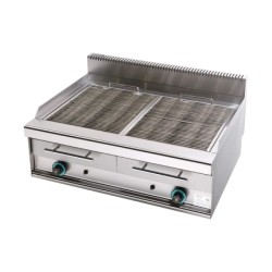 Σχαριέρα WG2S9 Σειρά 90 87x90x32cm 30kW Αερίου Νερού 2 Ζωνών με Λιποσυλλέκτη Επιτραπέζια SERGAS