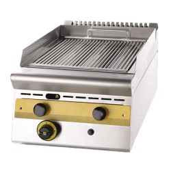 Σχαριέρα WG4S7 Σειρά 75 40x75x38cm 9kW Αερίου Νερού 1 Ζώνης με Λιποσυλλέκτη Επιτραπέζια SERGAS