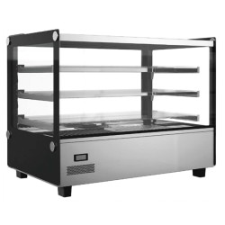 Θερμαινόμενη Βιτρίνα XCR-120F 67.8x56.8x68.5cm 1100W 220V Παρουσίασης Επιτραπέζια 3 Επιπέδων OLYMPIA