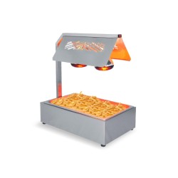 Θερμαντικό Χατκον XD-1 35x56x64cm 500W Inox με 2 Θερμικές Λάμπες για 1 GN 1/1 BAMBAS