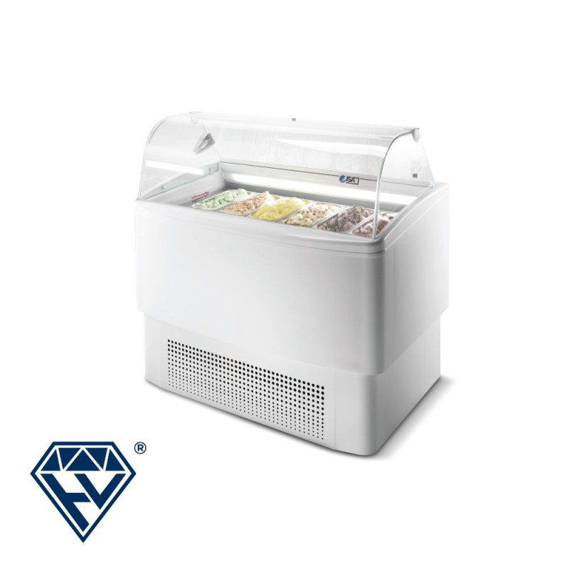 Βιτρίνα παγωτού 6 γεύσεων