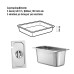 Bain Marie τριπλό για GN 1/3 Bain Marie τριπλό για GN 1/3