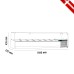 Βιτρίνα Set up μήκους 1500mm για GN 1/4 Βιτρίνα Set up μήκους 1500mm για GN 1/4