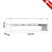 Βιτρίνα Set up μήκους 1200mm για GN 1/3 Βιτρίνα Set up μήκους 1200mm για GN 1/3