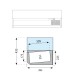 Βιτρίνα Set up μήκους 1200mm για GN 1/3 Βιτρίνα Set up μήκους 1200mm για GN 1/3