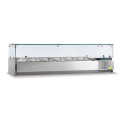 Βιτρίνα Set up μήκους 1500mm για GN 1/3