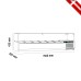Βιτρίνα Set up μήκους 1500mm για GN 1/3 Βιτρίνα Set up μήκους 1500mm για GN 1/3