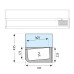 Βιτρίνα Set up μήκους 1500mm για GN 1/3 Βιτρίνα Set up μήκους 1500mm για GN 1/3