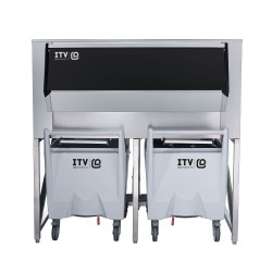 Αποθήκη για παγομηχανή με 2 καρότσια 413+224 Kg