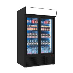Βιτρίνα συντήρησης διπλή με συρόμενες πόρτες
