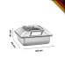 Chafing Dish για GN2/3 με soft close & παράθυρο ελέγχου Chafing Dish για GN2/3 με soft close & παράθυρο ελέγχου
