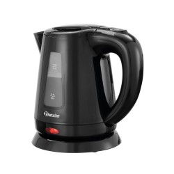 Βραστήρας Νερού Δωματίου 200108 14x20x19,5Υcm 0,8lt 1200W 230V 50/60Hz με Φίλτρο Αλάτων σε Μαύρο Χρώμα Bartscher