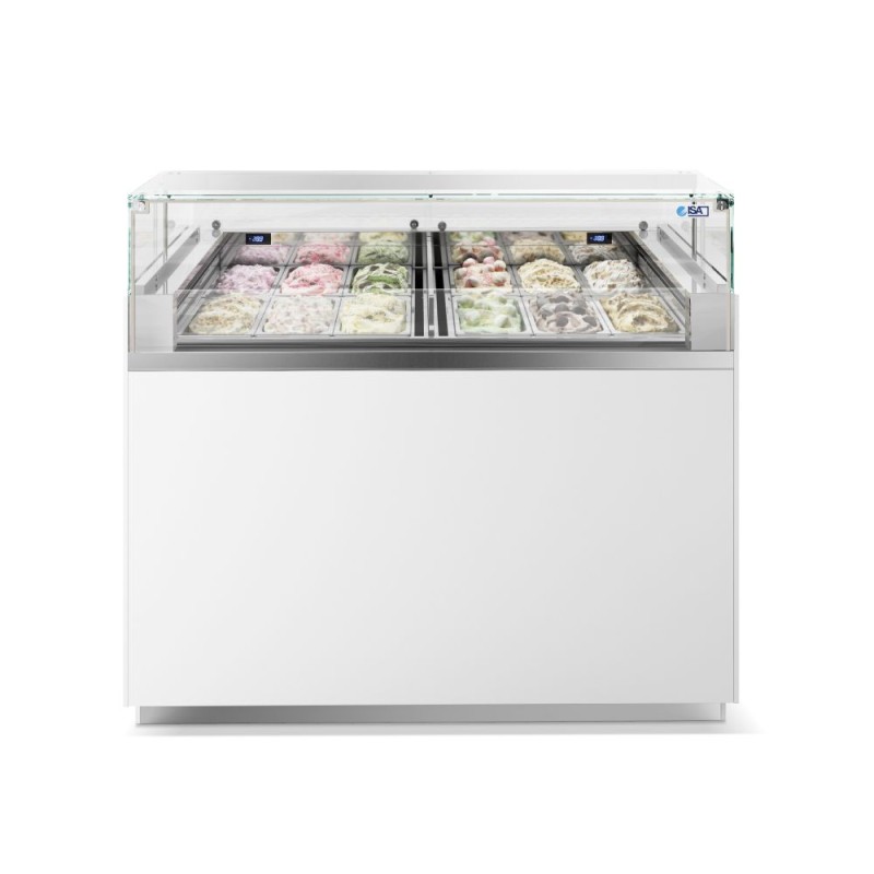 Βιτρίνα παγωτού 6+6 γεύσεων