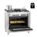Κουζίνα αερίου 5 εστιών με φούρνο ηλεκτρικό multifunction Κουζίνα αερίου 5 εστιών με φούρνο ηλεκτρικό multifunction