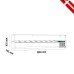 Βιτρίνα Set up μήκους 1800mm για GN 1/3 Βιτρίνα Set up μήκους 1800mm για GN 1/3