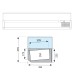 Βιτρίνα Set up μήκους 1800mm για GN 1/3 Βιτρίνα Set up μήκους 1800mm για GN 1/3