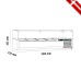Βιτρίνα Set up μήκους 1200mm για GN 1/4 Βιτρίνα Set up μήκους 1200mm για GN 1/4