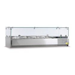 Βιτρίνα Set up μήκους 1200mm για GN 1/4