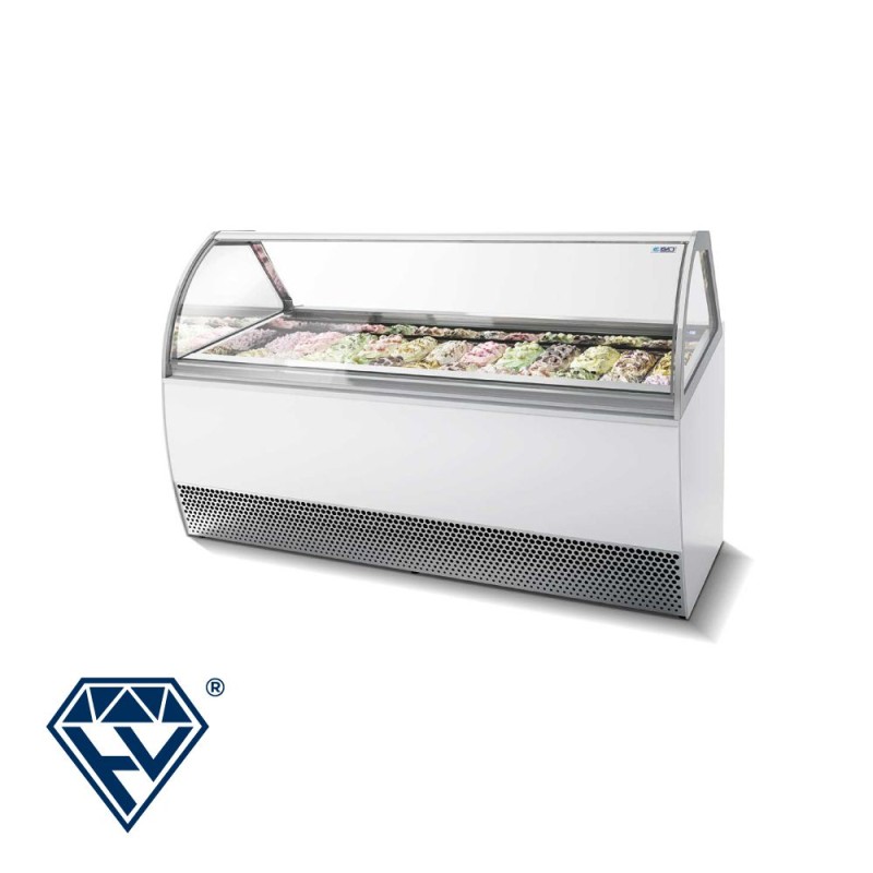 Βιτρίνα παγωτού 18 γεύσεων