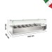 Βιτρίνα Set up μήκους 1500 mm για GN Βιτρίνα Set up μήκους 1500 mm για GN