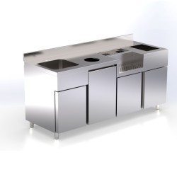 Ψυχόμενο Posto Cafe KK-187-E 188x70x87cm 0-8C ARTSTEEL