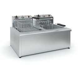 Φριτέζα Φ1000/380 73x57x44cm 10.2kW 380V Ηλεκτρική Διπλή 2x8-10lt Επιτραπέζια TZATHEN