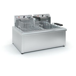Φριτέζα Φ1002 62x53x41cm 7.2kW 230V Ηλεκτρική Διπλή 2x5-7lt Επιτραπέζια TZETHAN