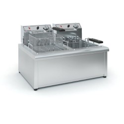 Φριτέζα Φ1002/380 62x53x41cm 9kW 380V Ηλεκτρική Διπλή 2x5-7lt Επιτραπέζια TZETHAN